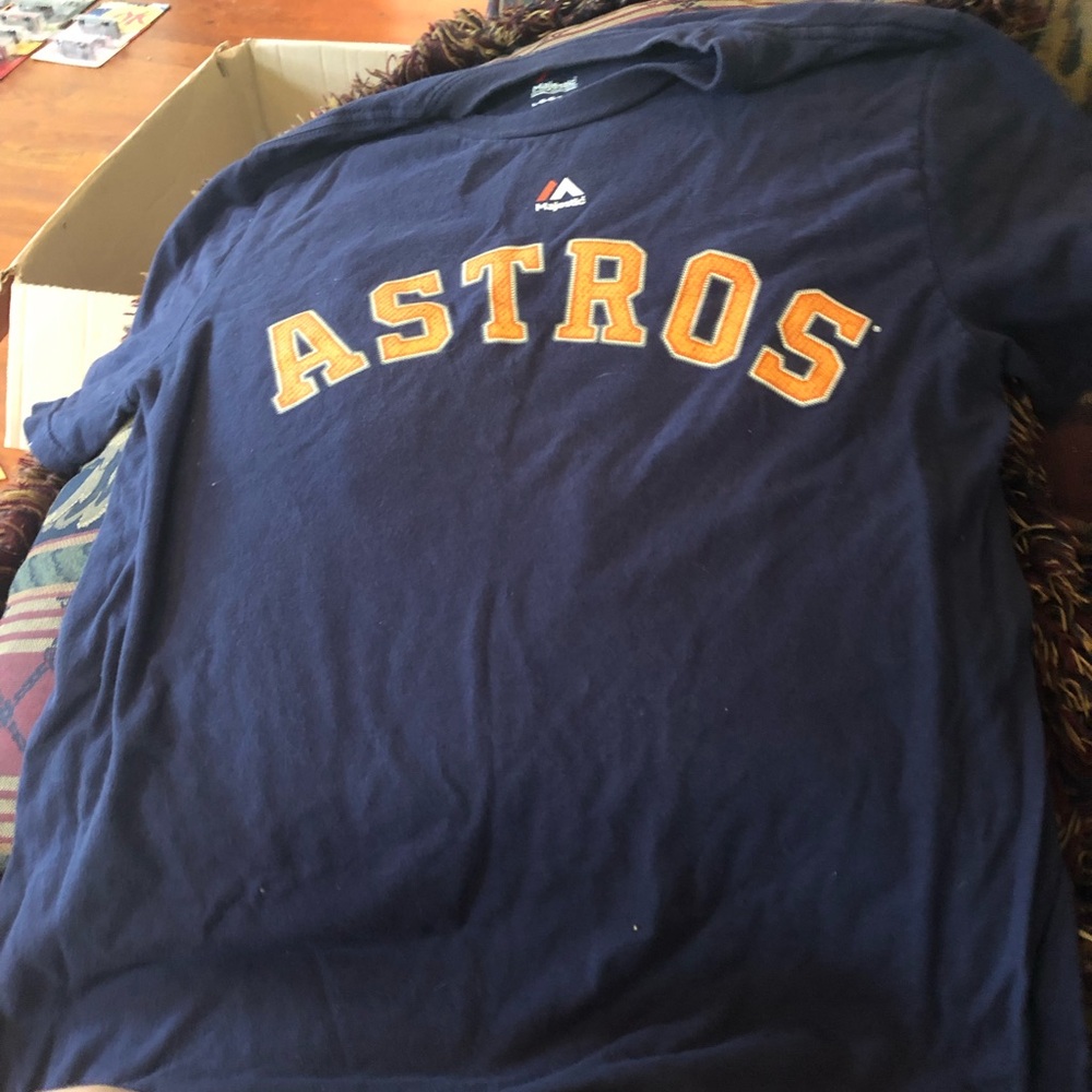 Houston Astros Kids Large Navy blue shirt